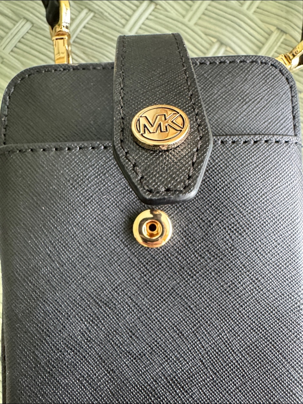 Michael Kors Saffiano Leather Smartphone Crossbody Bag - Picture 4 of 13